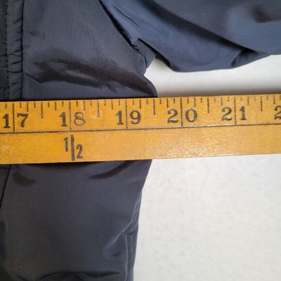 Marithe Francois Girbaud Women Down Puffer Coat Size Medium Blue Rabbit Fur Hood - Picture 12 of 14